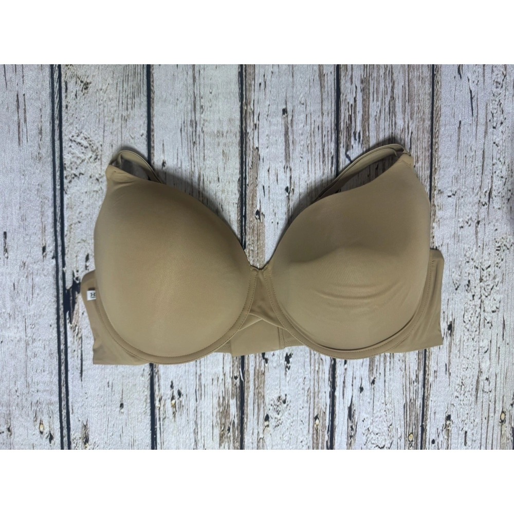 Harper Wilde Women's Bra 42DD/E Beige Nude T-Shirt Underwire Lined Back Close